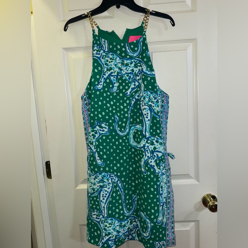 Lilly Pulitzer Green and Blue Patterned Romper